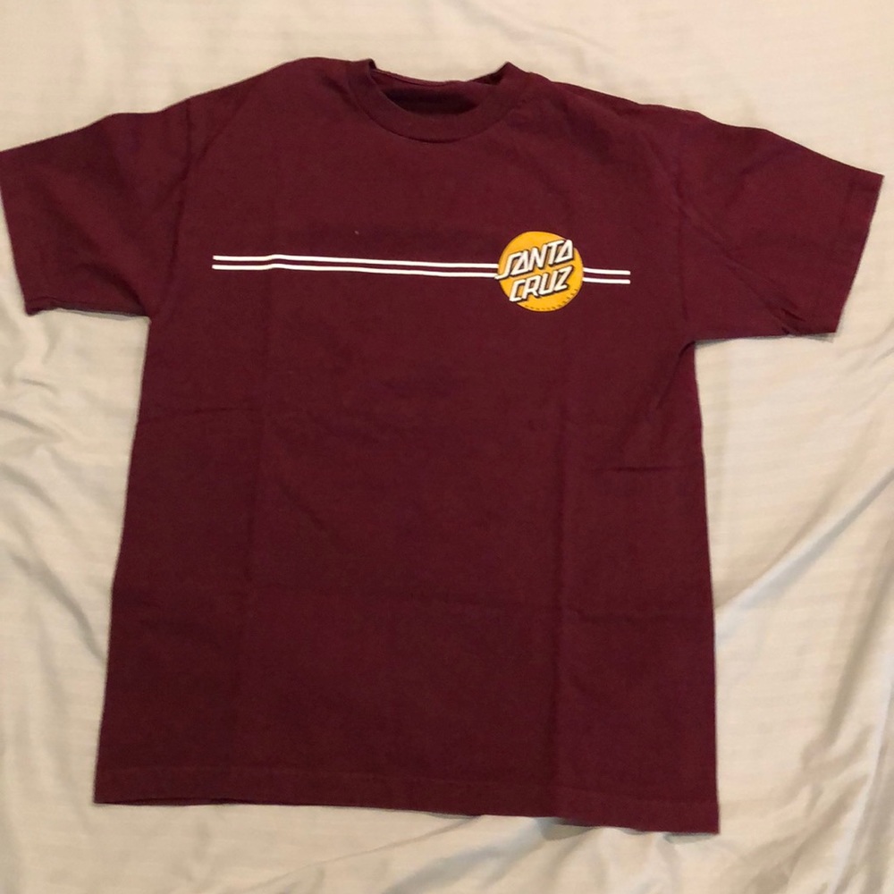 Red Santa Cruz Logo Tee